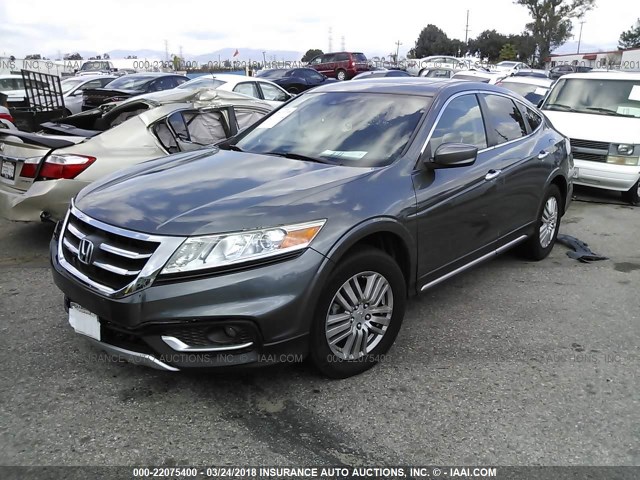 5J6TF3H54DL003513 - 2013 HONDA CROSSTOUR EXL GRAY photo 2