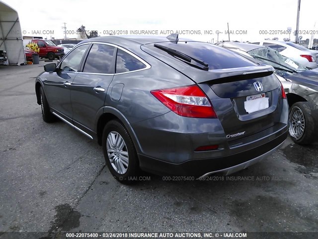 5J6TF3H54DL003513 - 2013 HONDA CROSSTOUR EXL GRAY photo 3