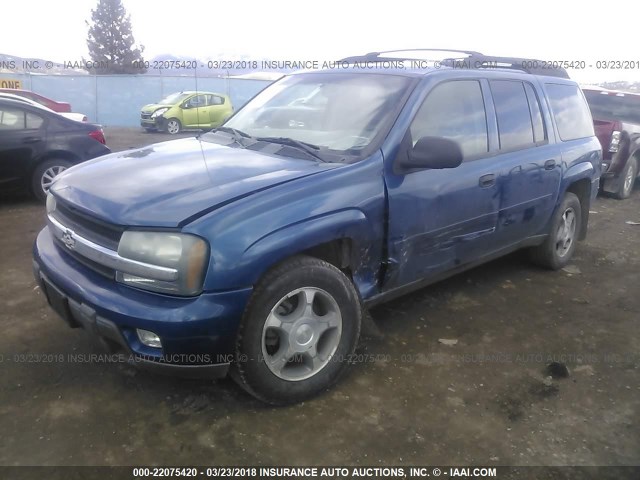 1GNET16S766149644 - 2006 CHEVROLET TRAILBLAZER EXT LS/EXT LT BLUE photo 2