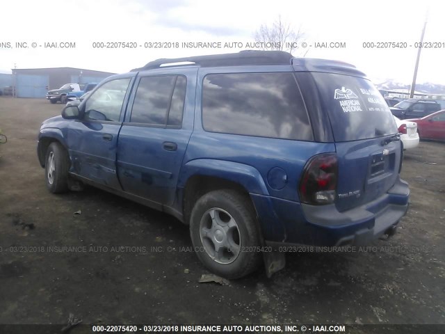 1GNET16S766149644 - 2006 CHEVROLET TRAILBLAZER EXT LS/EXT LT BLUE photo 3