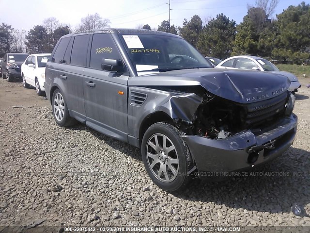 SALSK25438A145283 - 2008 LAND ROVER RANGE ROVER SPORT HSE GRAY photo 1