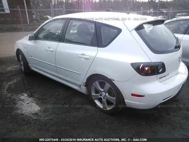 JM1BK144861433770 - 2006 MAZDA 3 HATCHBACK WHITE photo 3