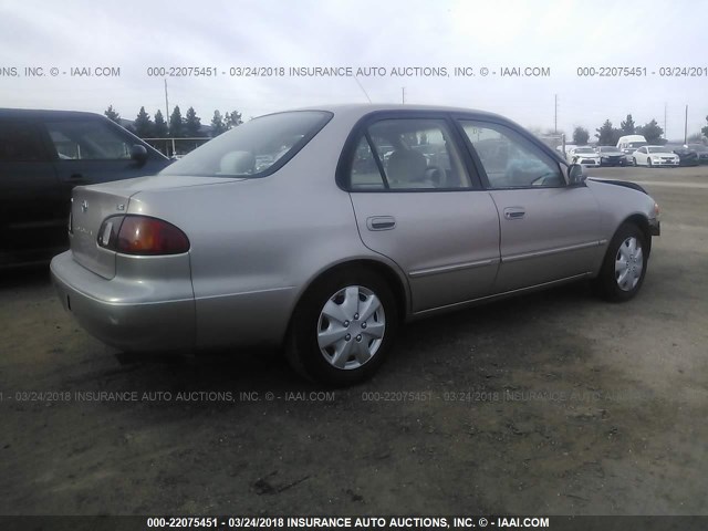 1NXBR18E7WZ042070 - 1998 TOYOTA COROLLA VE/CE/LE 金色 照片 4