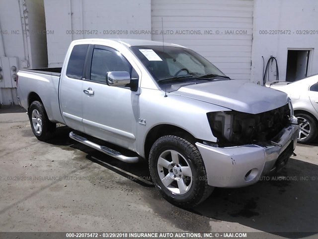 1N6AA06B84N555049 - 2004 NISSAN TITAN XE/SE/LE SILVER photo 1