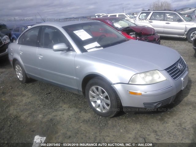 WVWPD63B33P096415 - 2003 VOLKSWAGEN PASSAT GLS SILVER photo 1