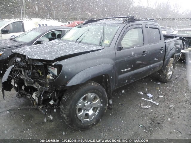 3TMLU4EN3AM053822 - 2010 TOYOTA TACOMA DOUBLE CAB BLACK photo 2