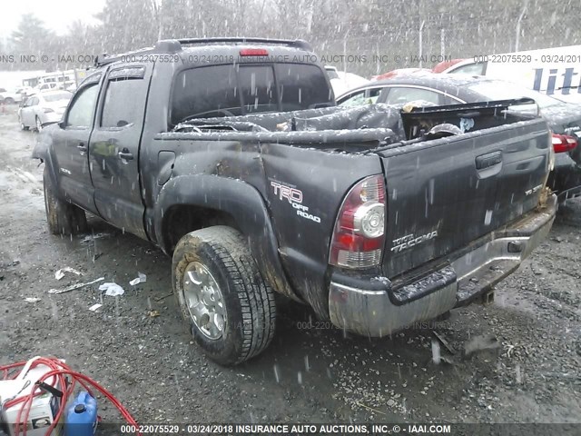 3TMLU4EN3AM053822 - 2010 TOYOTA TACOMA DOUBLE CAB BLACK photo 3