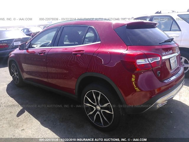 WDCTG4EB4FJ154735 - 2015 MERCEDES-BENZ GLA 250 RED photo 3