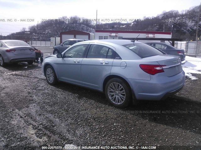 1C3CCBCG4CN144476 - 2012 CHRYSLER 200 LIMITED Light Blue photo 3