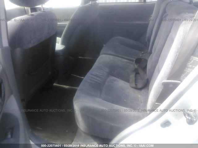 KM8SC73D52U226744 - 2002 HYUNDAI SANTA FE GLS/LX SILVER photo 8