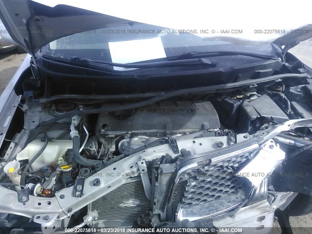 5Y2SP67059Z426255 - 2009 PONTIAC VIBE SILVER photo 10