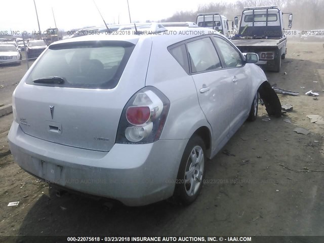 5Y2SP67059Z426255 - 2009 PONTIAC VIBE SILVER photo 4