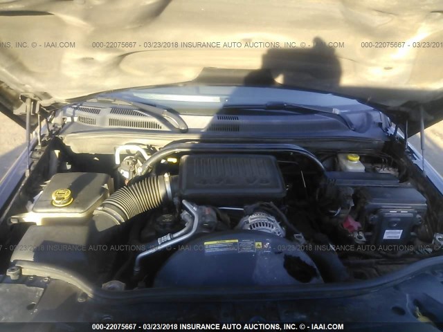 1J8HG48N96C212322 - 2006 JEEP COMMANDER BLACK photo 10