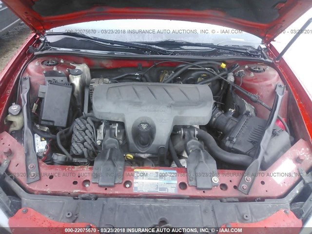 2G2WP552981102771 - 2008 PONTIAC GRAND PRIX RED photo 10
