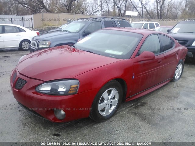 2G2WP552981102771 - 2008 PONTIAC GRAND PRIX RED photo 2