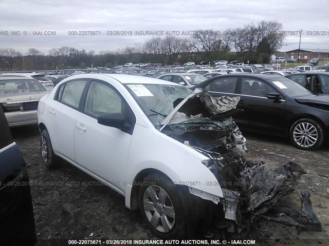 3N1AB61E87L608649 - 2007 NISSAN SENTRA 2.0/2.0S/2.0SL WHITE photo 1