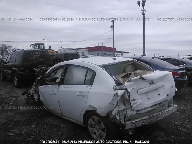 3N1AB61E87L608649 - 2007 NISSAN SENTRA 2.0/2.0S/2.0SL WHITE photo 3