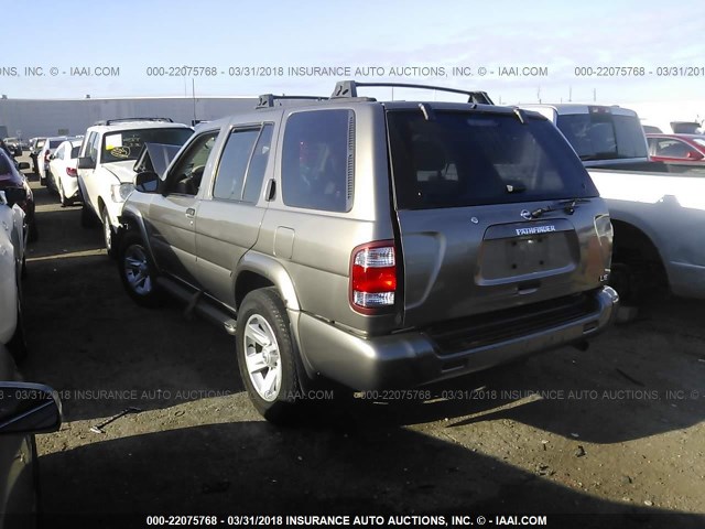 JN8DR09X23W714564 - 2003 NISSAN PATHFINDER LE/SE TAN photo 3