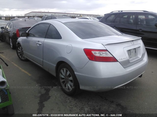 2HGFG12879H532175 - 2009 HONDA CIVIC EX SILVER photo 3