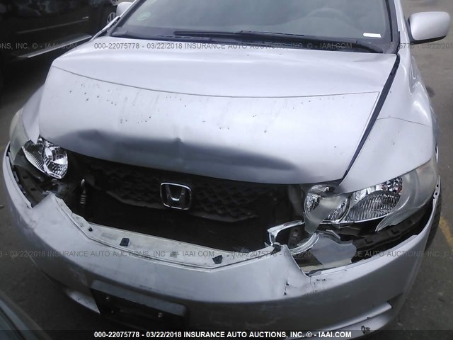 2HGFG12879H532175 - 2009 HONDA CIVIC EX SILVER photo 6