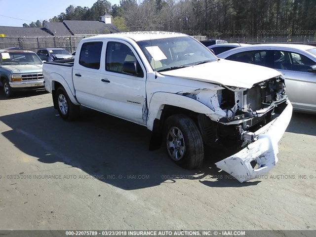 5TFJU4GN0FX085245 - 2015 TOYOTA TACOMA DOUBLE CAB PRERUNNER WHITE photo 1