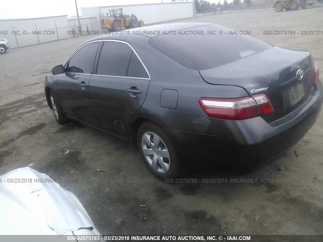 4T1BE46K57U708897 - 2007 TOYOTA CAMRY NEW GENERAT CE/LE/XLE/SE GRAY photo 3