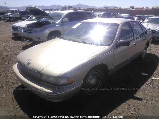 1G1BL52W1TR158631 - 1996 CHEVROLET CAPRICE CLASSIC GOLD photo 2