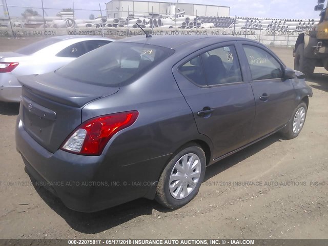 3N1CN7AP5HL897868 - 2017 NISSAN VERSA S/S PLUS/SV/SL GRAY photo 4