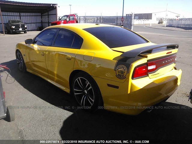 2C3CDXGJ8CH205451 - 2012 DODGE CHARGER SUPER BEE YELLOW photo 3