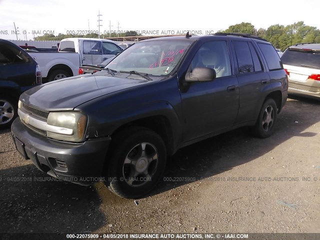 1GNDS13S472223467 - 2007 CHEVROLET TRAILBLAZER LS/LT GRAY photo 2