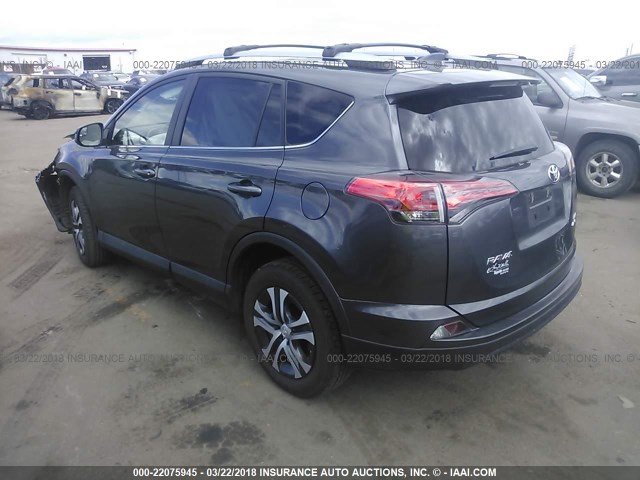 2T3BFREV7HW652220 - 2017 TOYOTA RAV4 LE BLACK photo 3