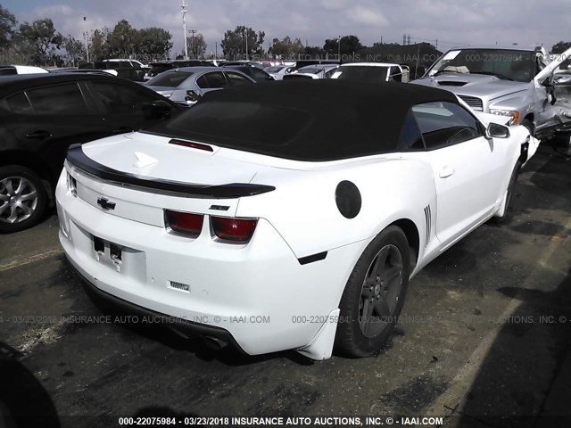 2G1FB3D31C9203198 - 2012 CHEVROLET CAMARO LT WHITE photo 4