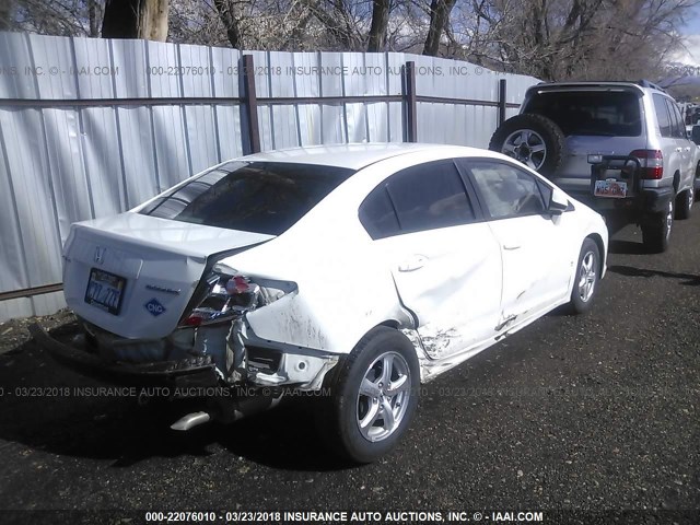 19XFB5F58CE002109 - 2012 HONDA CIVIC NATURAL GAS GRAY photo 4