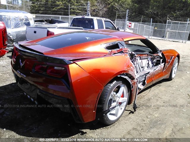 1G1YA2D76F5115323 - 2015 CHEVROLET CORVETTE STINGRAY/1LT ORANGE photo 6