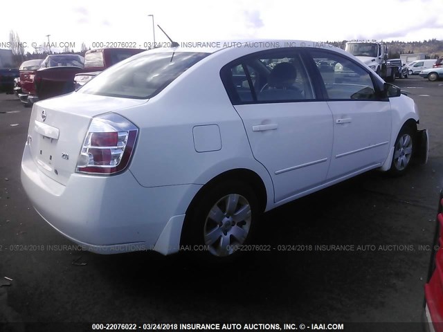 3N1AB61E27L702381 - 2007 NISSAN SENTRA 2.0/2.0S/2.0SL WHITE photo 4