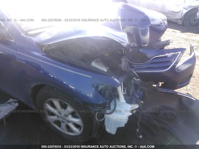 4T1BF3EK5AU556815 - 2010 TOYOTA CAMRY SE/LE/XLE BLUE photo 6