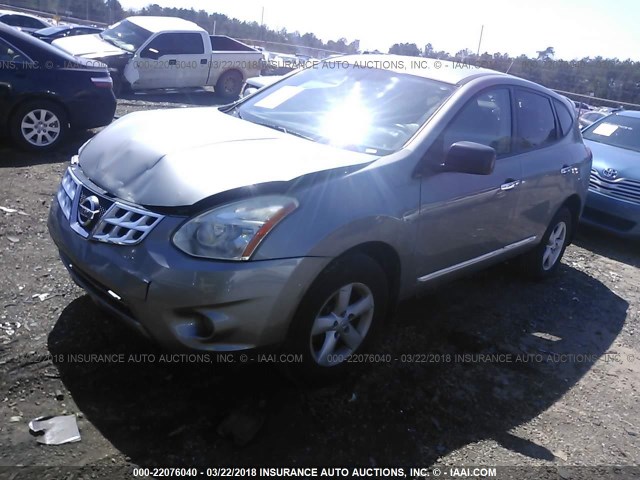 JN8AS5MT6CW291948 - 2012 NISSAN ROGUE S/SV GRAY photo 2