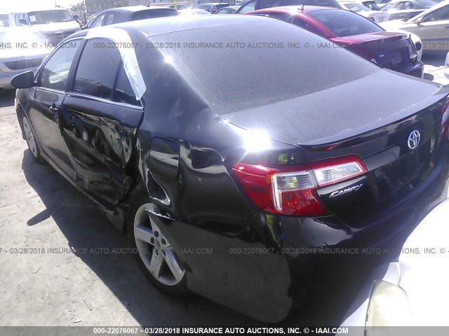4T1BF1FK6DU281737 - 2013 TOYOTA CAMRY L/SE/LE/XLE BLACK photo 3