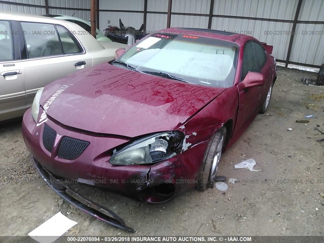 2G2WR524041203630 - 2004 PONTIAC GRAND PRIX GTP MAROON photo 2