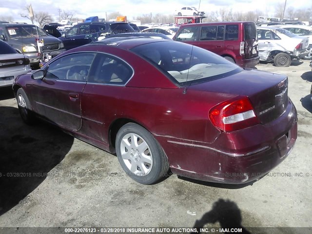 4C3AG42G45E037423 - 2005 CHRYSLER SEBRING RED photo 3