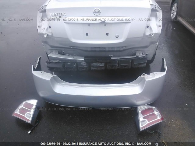 3N1AB6APXAL700709 - 2010 NISSAN SENTRA 2.0/2.0S/SR/2.0SL SILVER photo 6