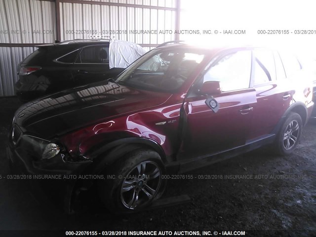 WBXPA93446WG89714 - 2006 BMW X3 3.0I RED photo 6