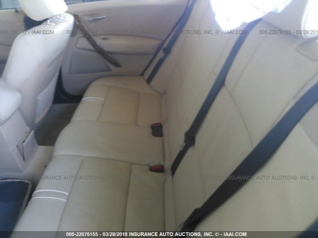 WBXPA93446WG89714 - 2006 BMW X3 3.0I RED photo 8