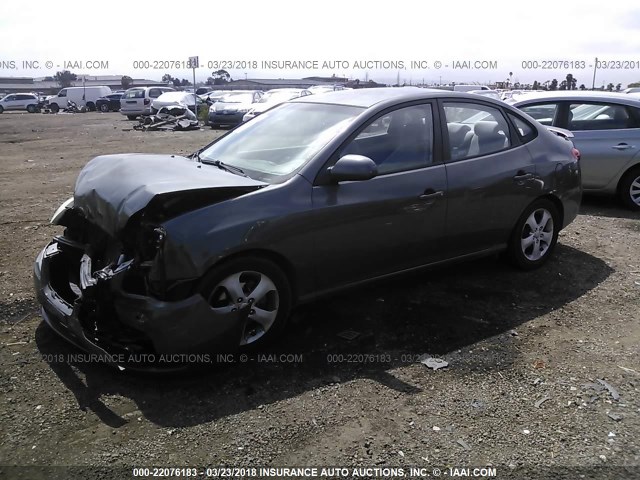 KMHDU46D58U298617 - 2008 HYUNDAI ELANTRA GLS/SE/LIMITED GRAY photo 2