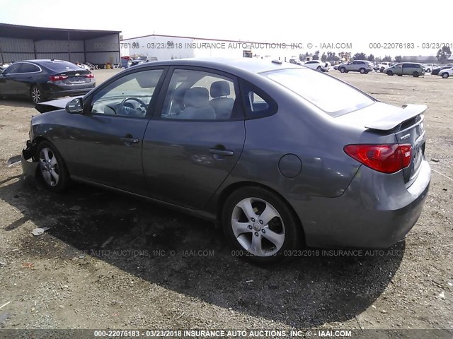 KMHDU46D58U298617 - 2008 HYUNDAI ELANTRA GLS/SE/LIMITED GRAY photo 3