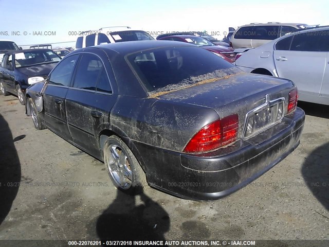 1LNHM87A01Y686088 - 2001 LINCOLN LS BLACK photo 3