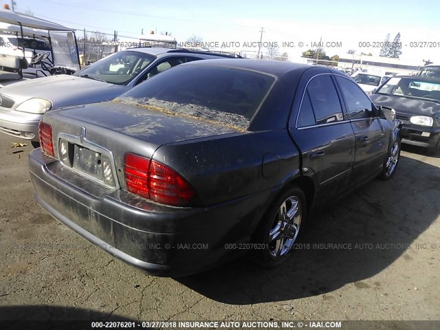 1LNHM87A01Y686088 - 2001 LINCOLN LS BLACK photo 4