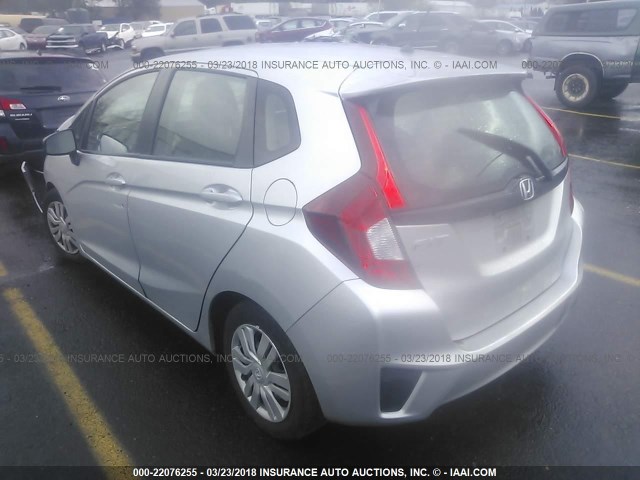 3HGGK5H53FM772103 - 2015 HONDA FIT LX SILVER photo 3