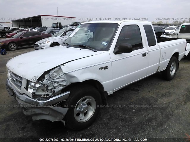 1FTYR14U91PA26276 - 2001 FORD RANGER SUPER CAB WHITE photo 2