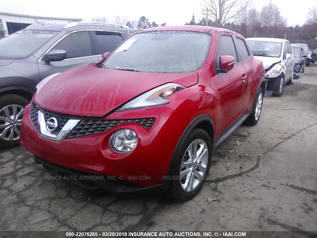 JN8AF5MV7FT564925 - 2015 NISSAN JUKE S/SV/SL/NISMO RED photo 2